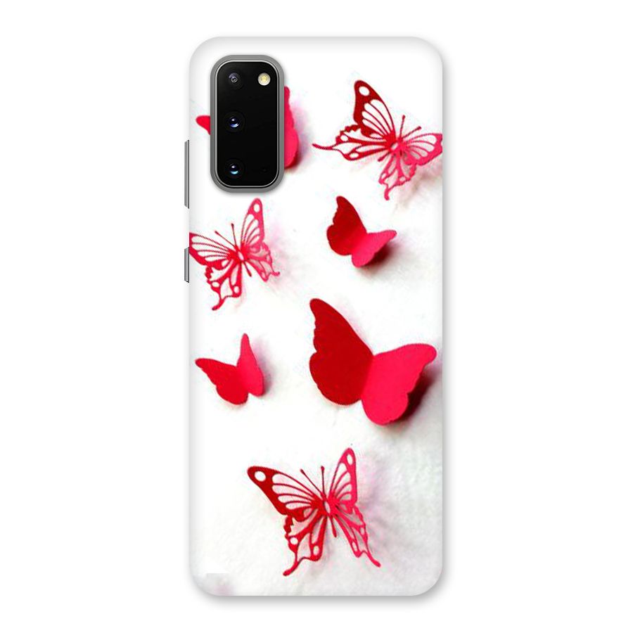 Red Butterflies Back Case for Galaxy S20