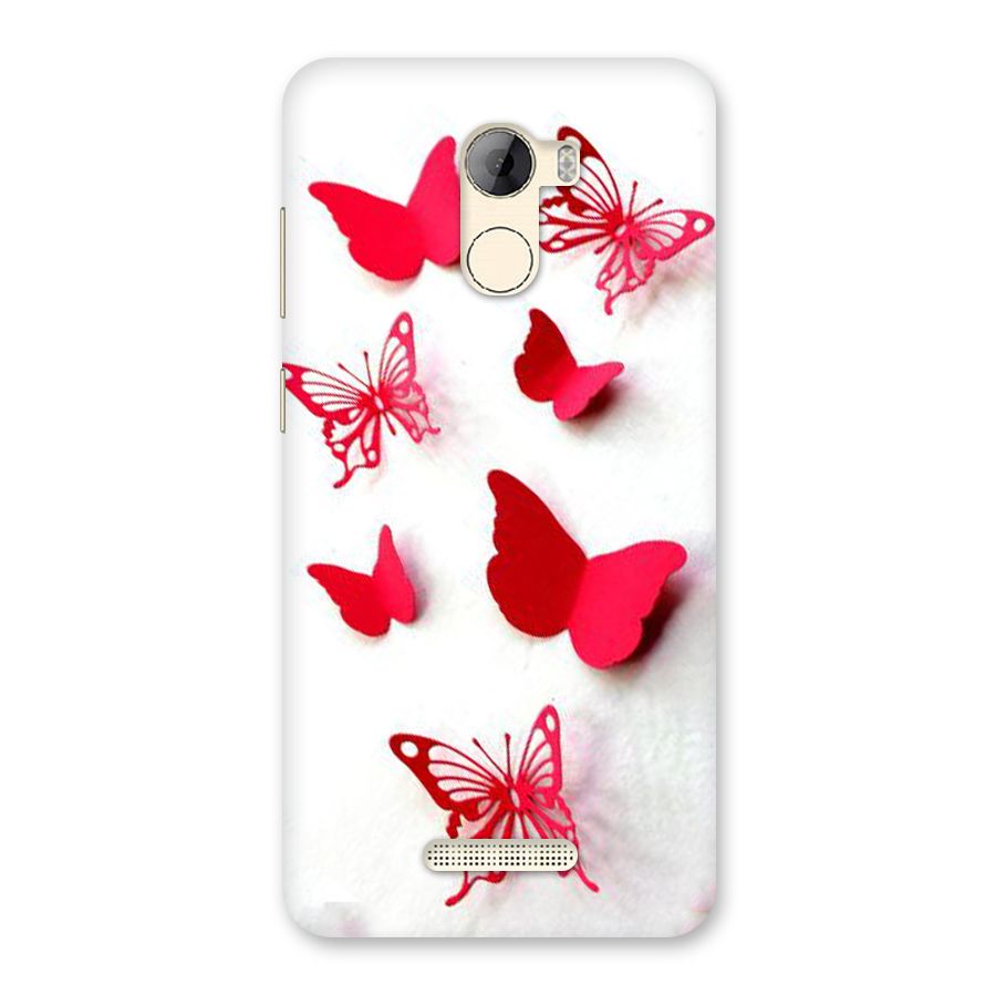 Red Butterflies Back Case for Gionee A1 LIte