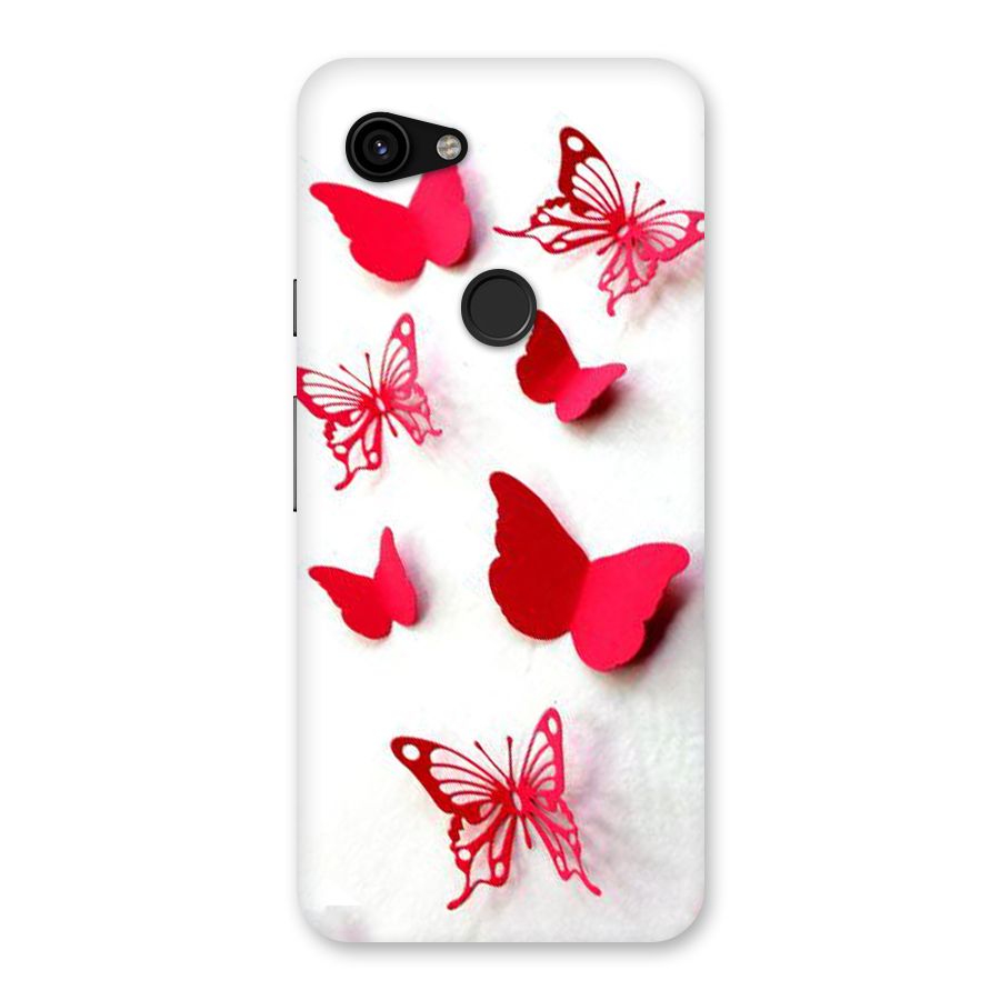 Red Butterflies Back Case for Google Pixel 3a