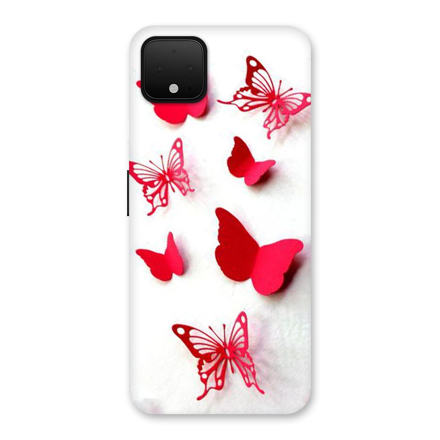 Red Butterflies Back Case for Google Pixel 4 XL