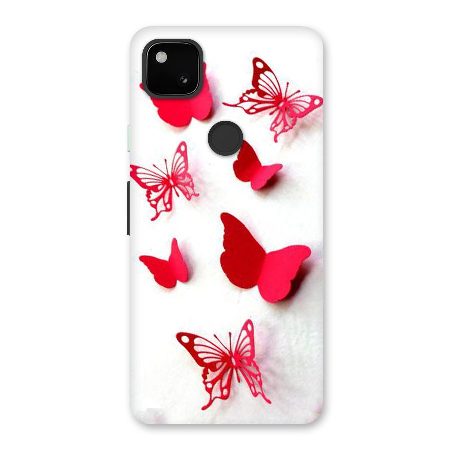 Red Butterflies Back Case for Google Pixel 4a