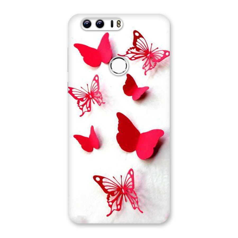 Red Butterflies Back Case for Honor 8