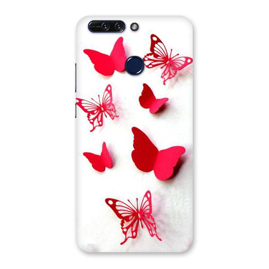 Red Butterflies Back Case for Honor 8 Pro