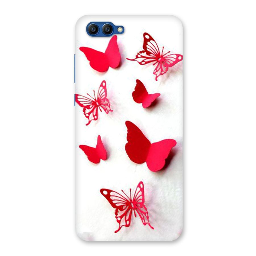 Red Butterflies Back Case for Honor View 10