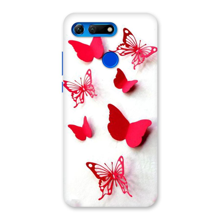 Red Butterflies Back Case for Honor View 20