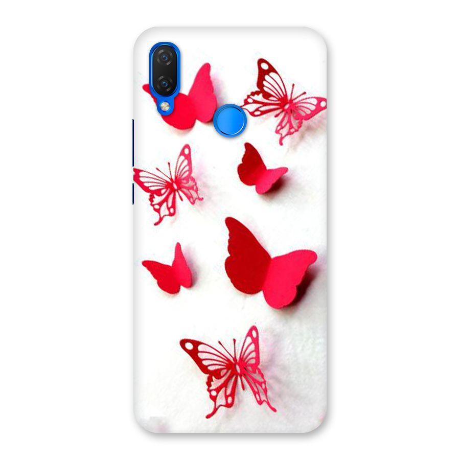 Red Butterflies Back Case for Huawei P Smart+