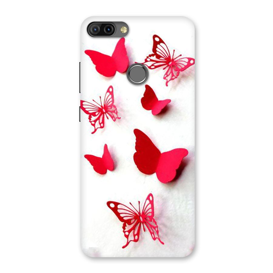 Red Butterflies Back Case for Infinix Hot 6 Pro