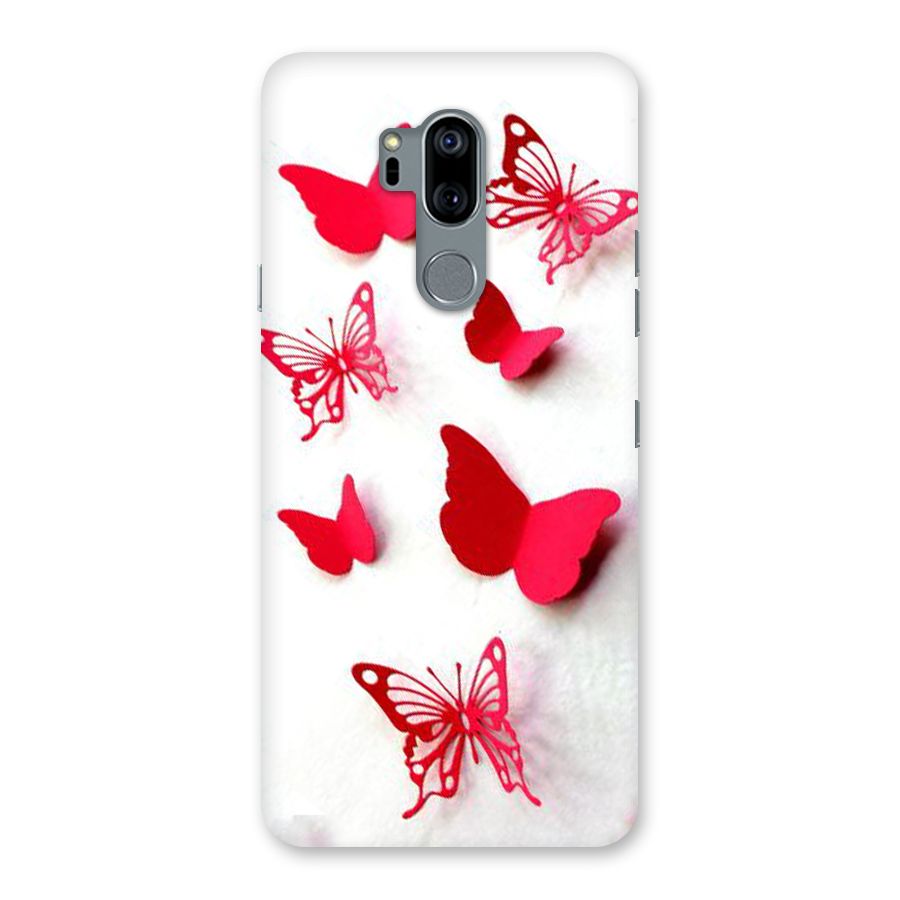 Red Butterflies Back Case for LG G7