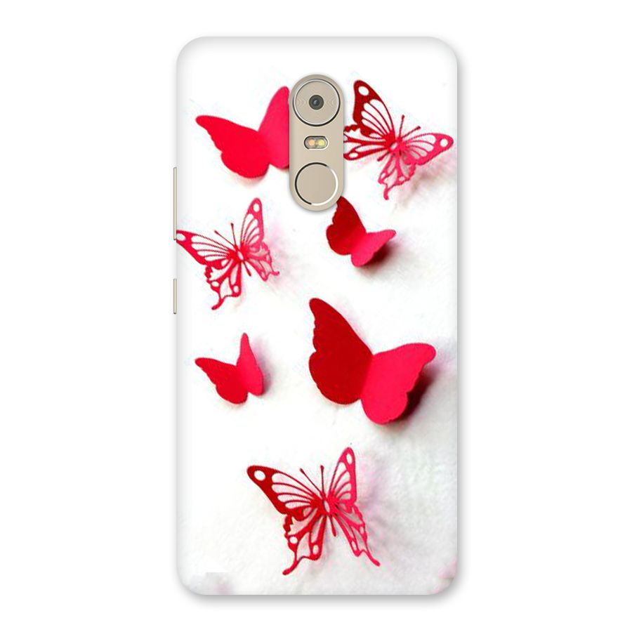 Red Butterflies Back Case for Lenovo K6 Note