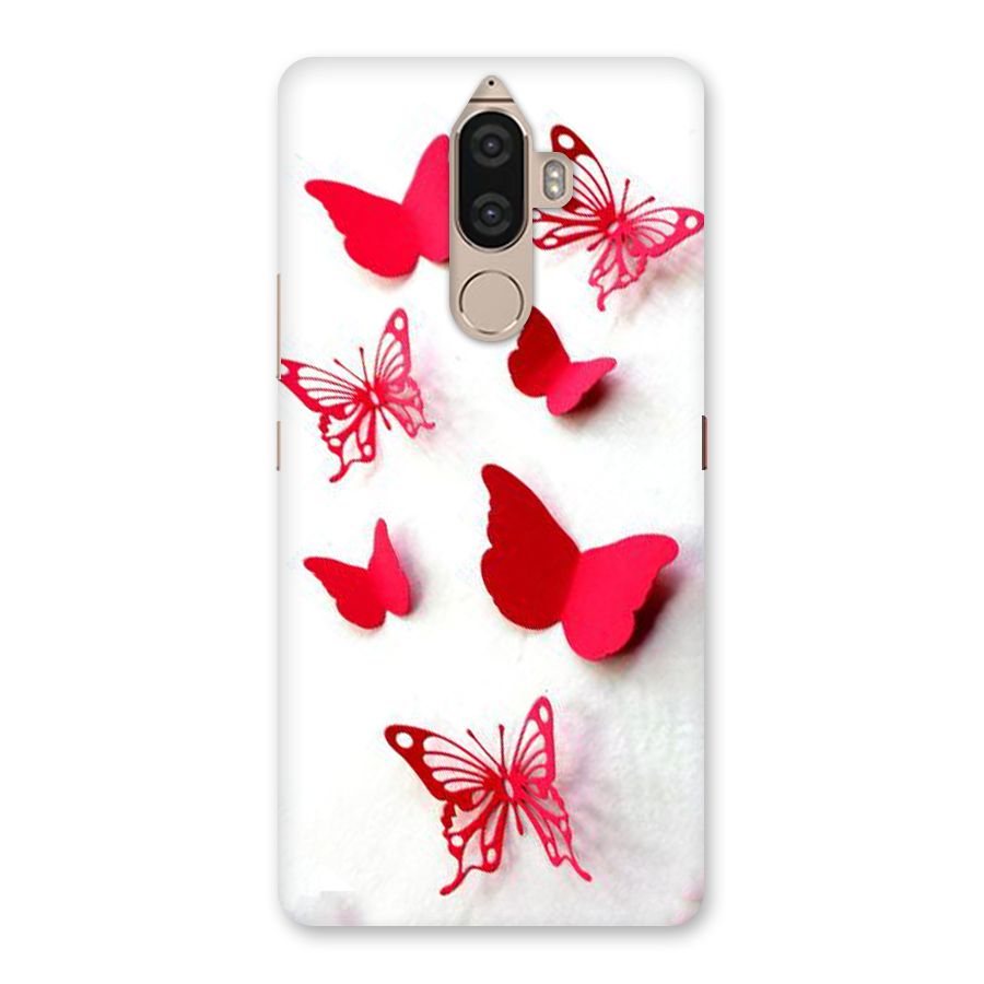 Red Butterflies Back Case for Lenovo K8 Note