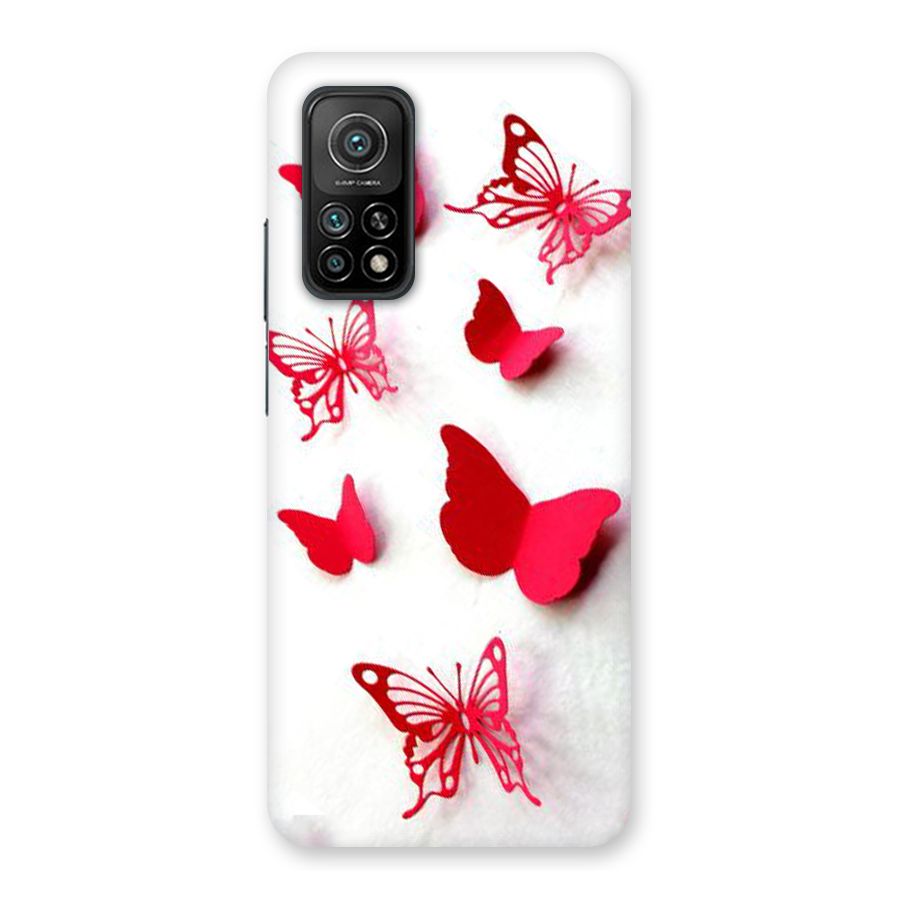 Red Butterflies Back Case for Mi 10T 5G