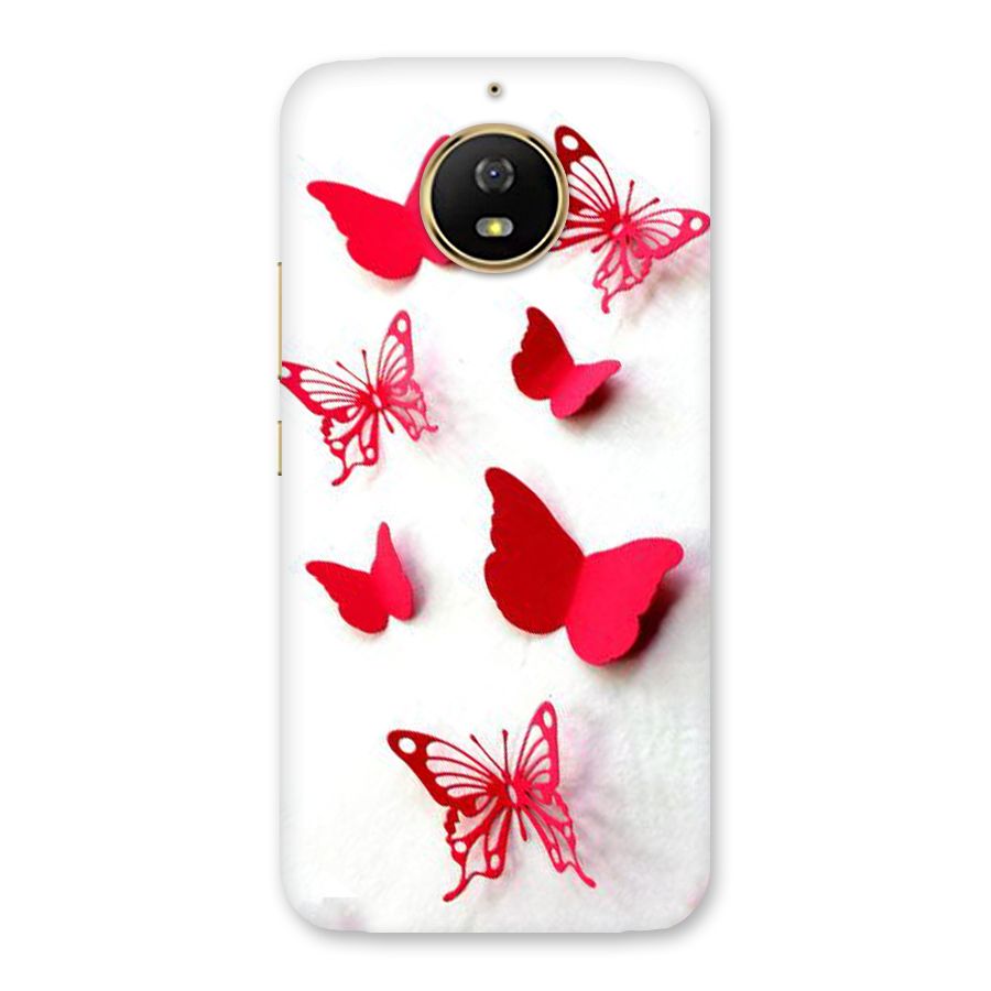 Red Butterflies Back Case for Moto G5s