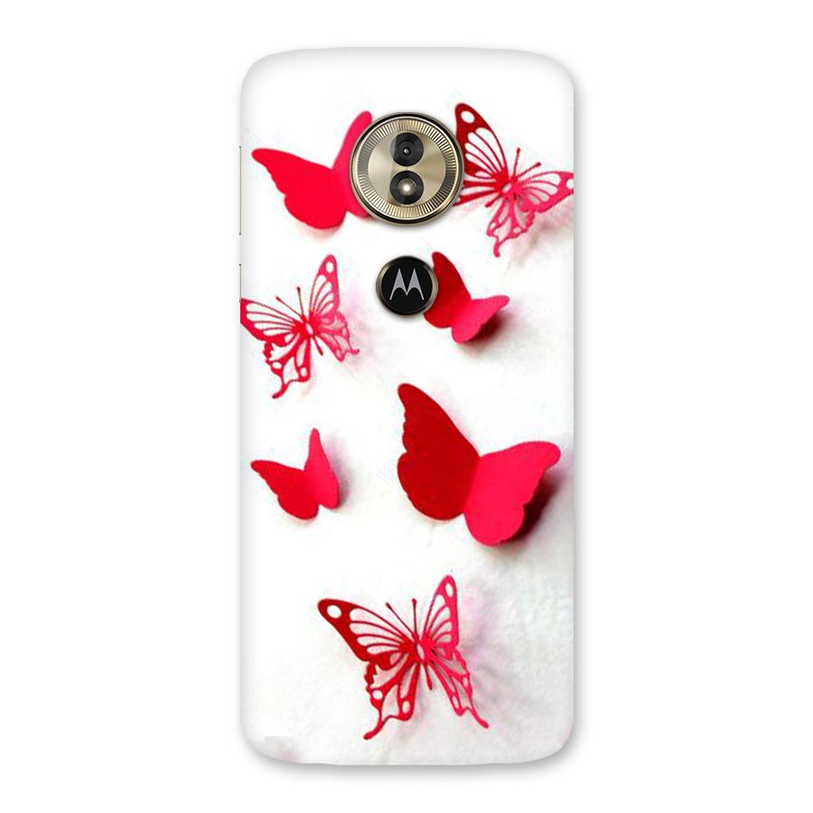 Red Butterflies Back Case for Moto G6 Play