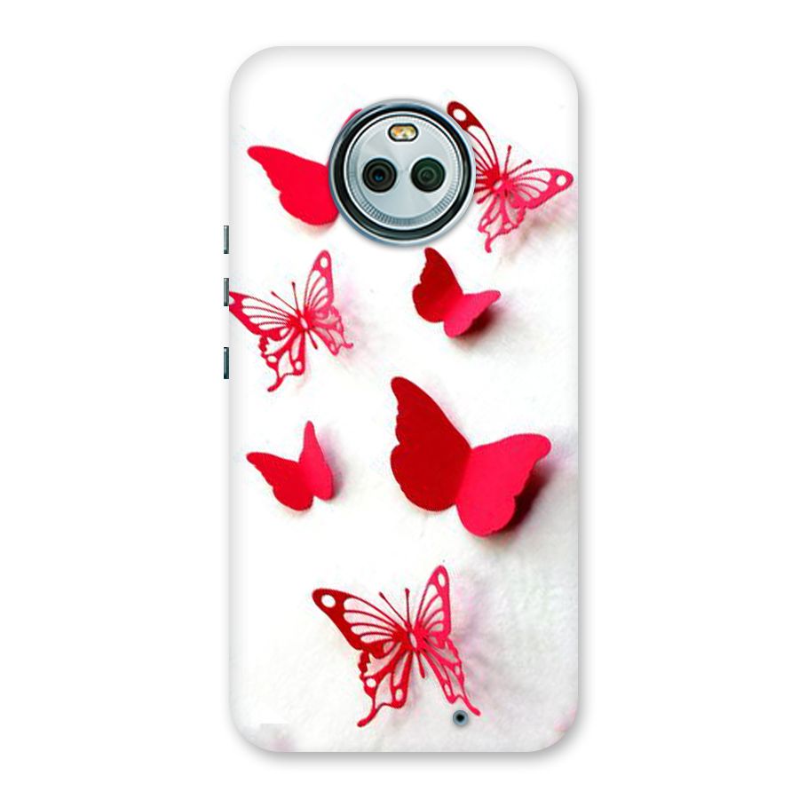 Red Butterflies Back Case for Moto X4