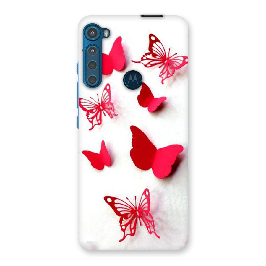 Red Butterflies Back Case for Motorola One Fusion Plus