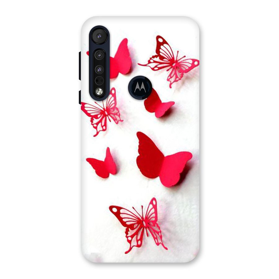 Red Butterflies Back Case for Motorola One Macro