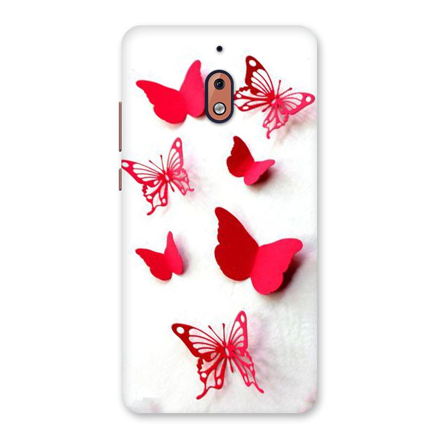 Red Butterflies Back Case for Nokia 2.1