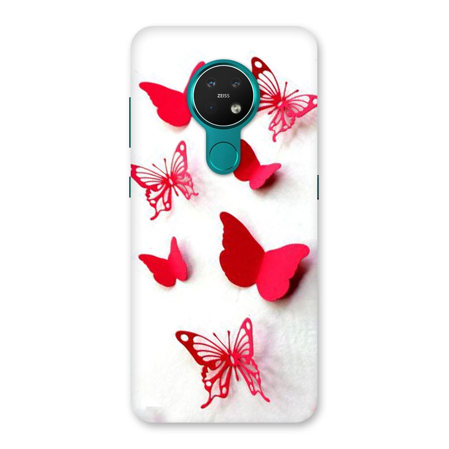 Red Butterflies Back Case for Nokia 7.2