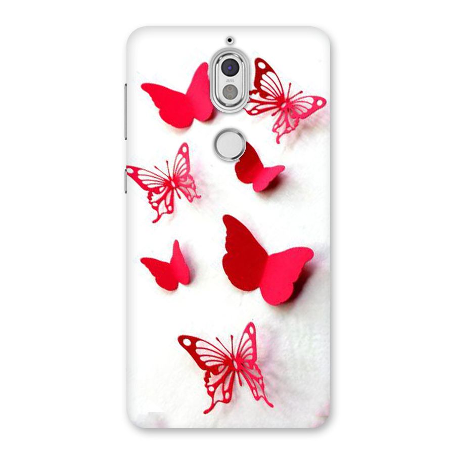 Red Butterflies Back Case for Nokia 7
