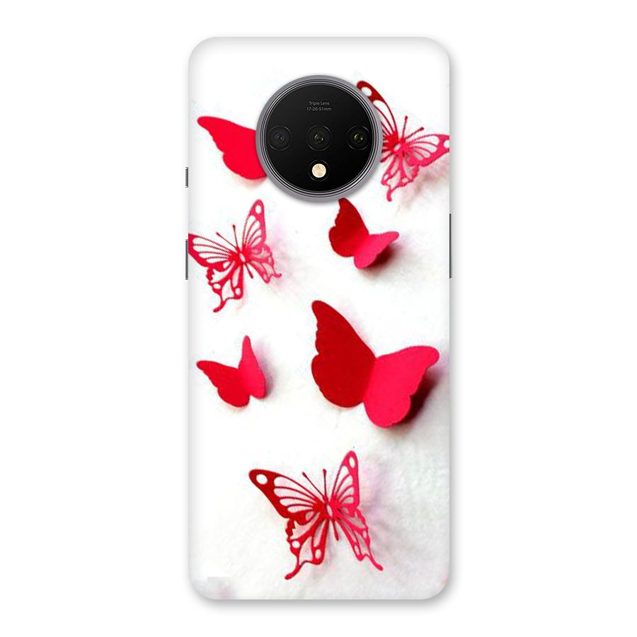 Red Butterflies Back Case for OnePlus 7T