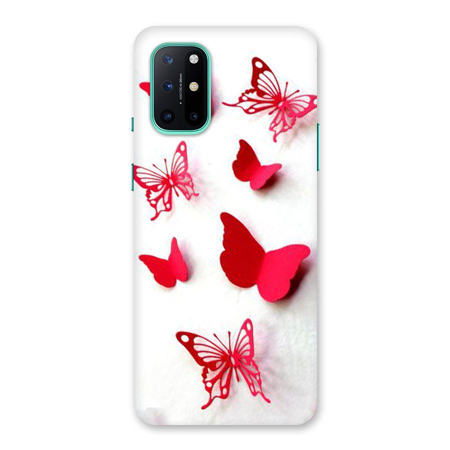 Red Butterflies Back Case for OnePlus 8T