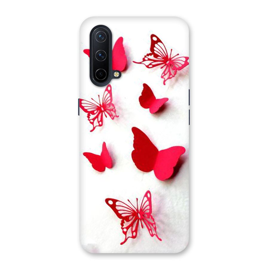 Red Butterflies Back Case for OnePlus Nord CE 5G