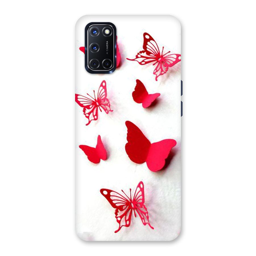 Red Butterflies Back Case for Oppo A52