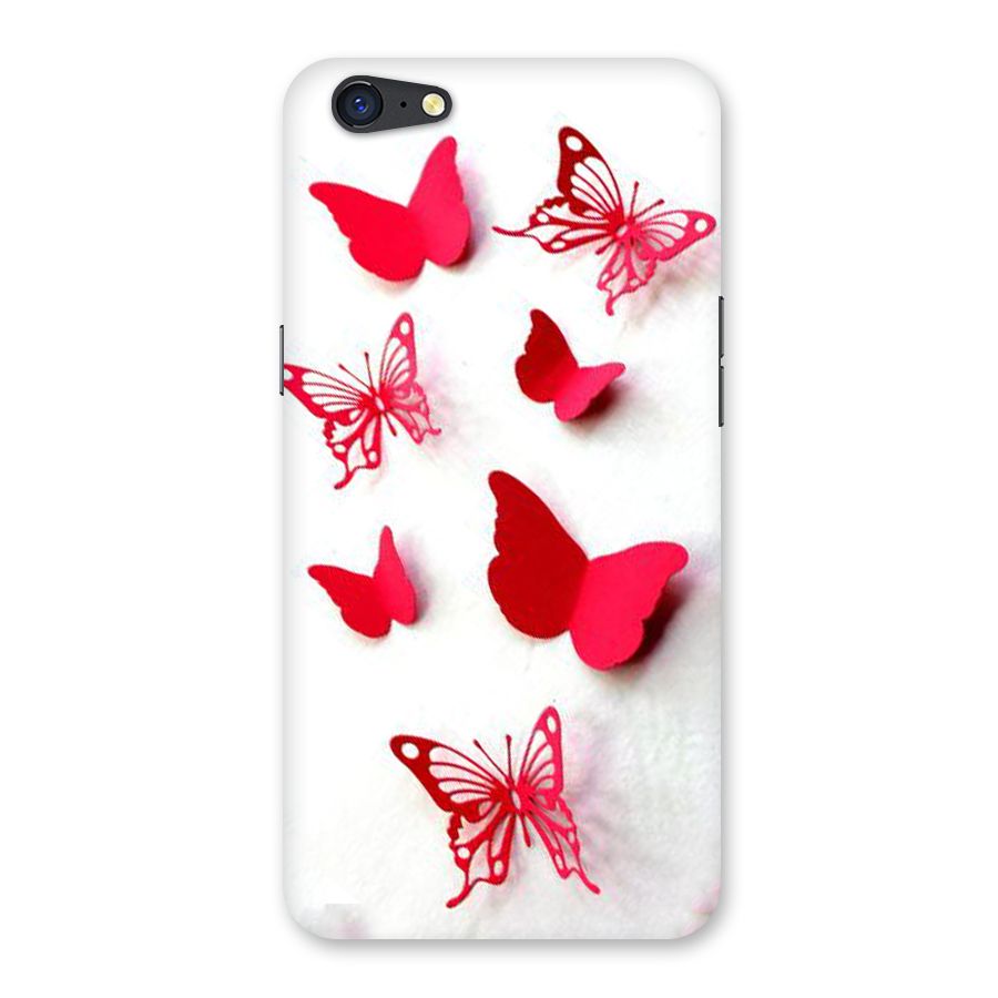 Red Butterflies Back Case for Oppo A71