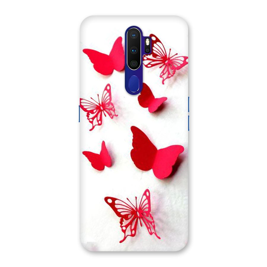Red Butterflies Back Case for Oppo A9 (2020)