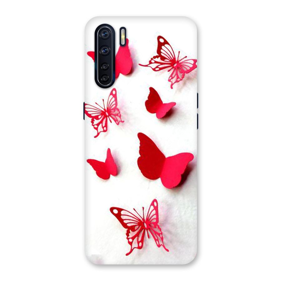 Red Butterflies Back Case for Oppo F15
