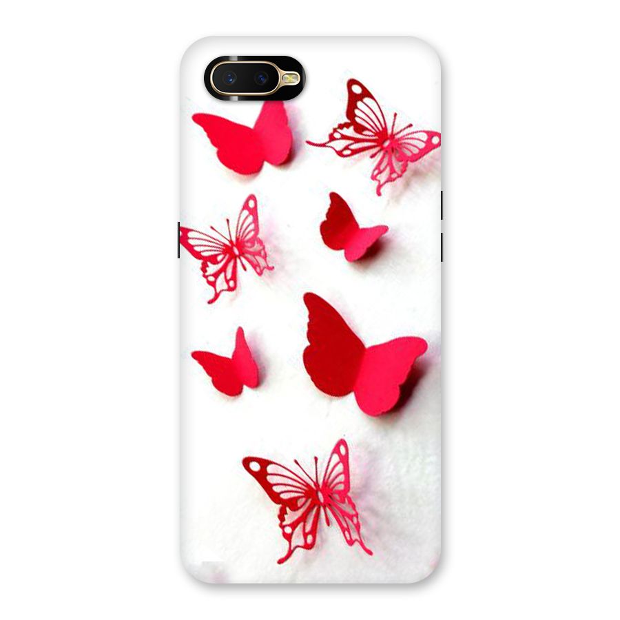 Red Butterflies Back Case for Oppo K1