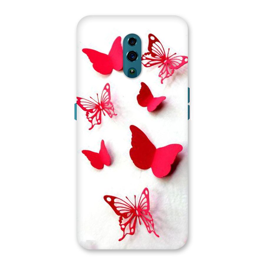 Red Butterflies Back Case for Oppo Reno