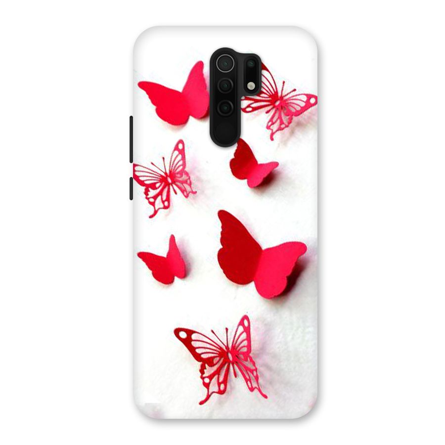 Red Butterflies Back Case for Poco M2