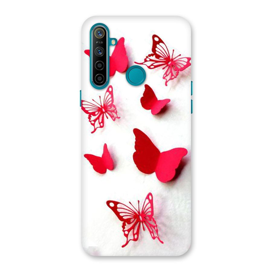 Red Butterflies Back Case for Realme 5i