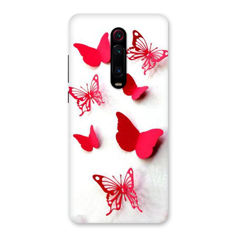 Red Butterflies Back Case for Redmi K20