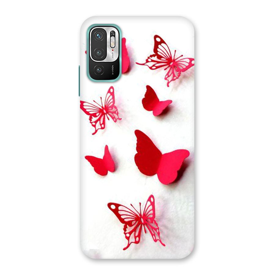 Red Butterflies Back Case for Redmi Note 10T 5G