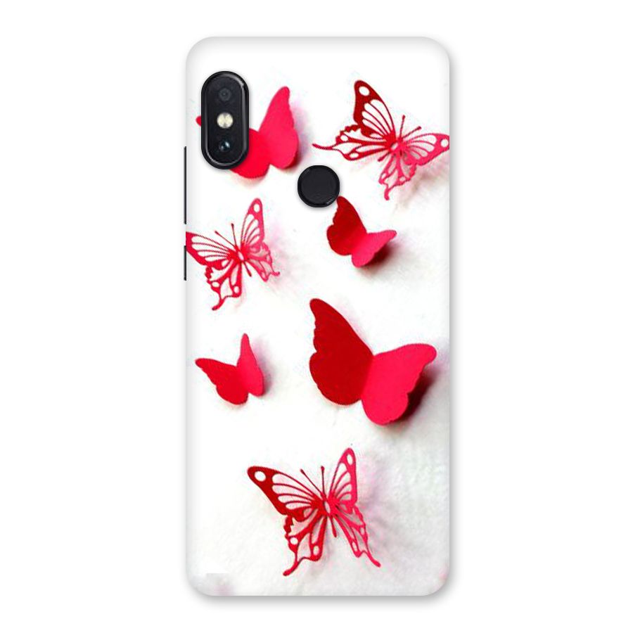 Red Butterflies Back Case for Redmi Note 5 Pro