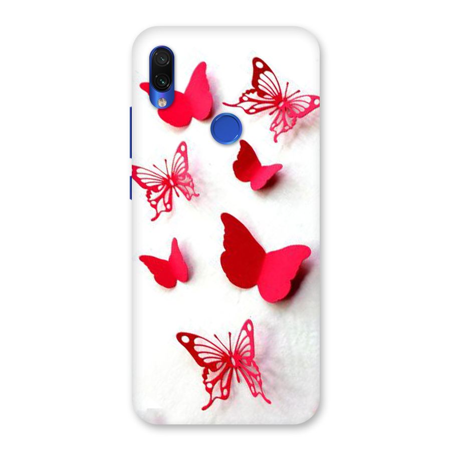 Red Butterflies Back Case for Redmi Note 7S
