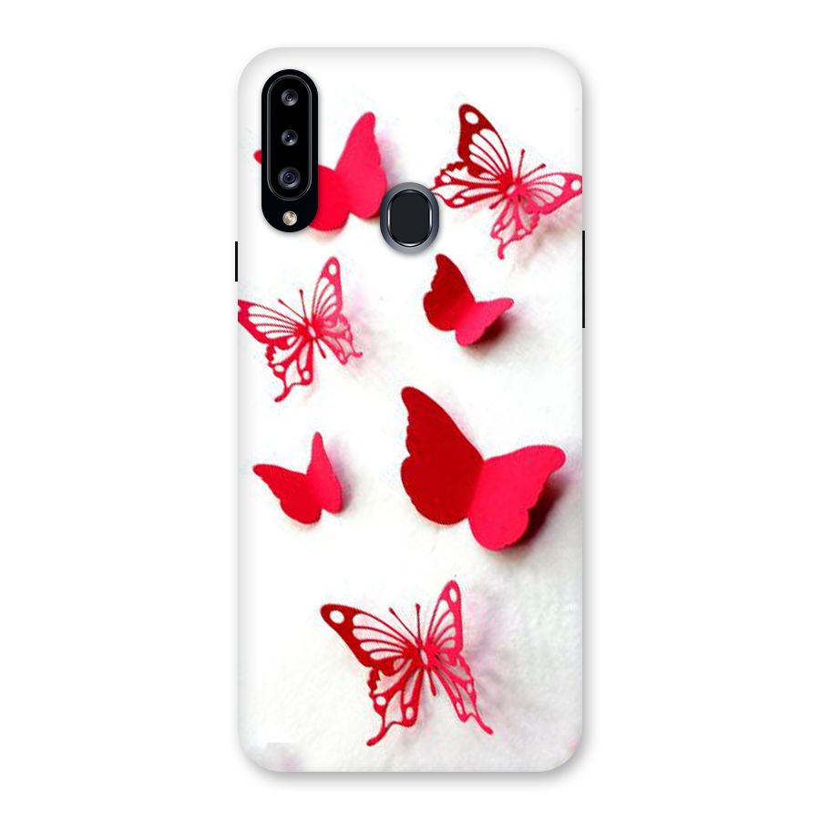 Red Butterflies Back Case for Samsung Galaxy A20s