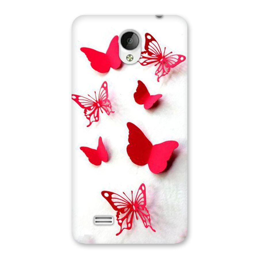 Red Butterflies Back Case for Vivo Y21