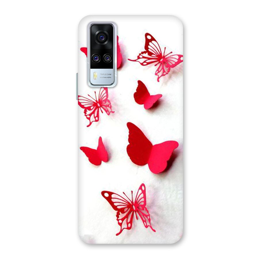 Red Butterflies Back Case for Vivo Y31