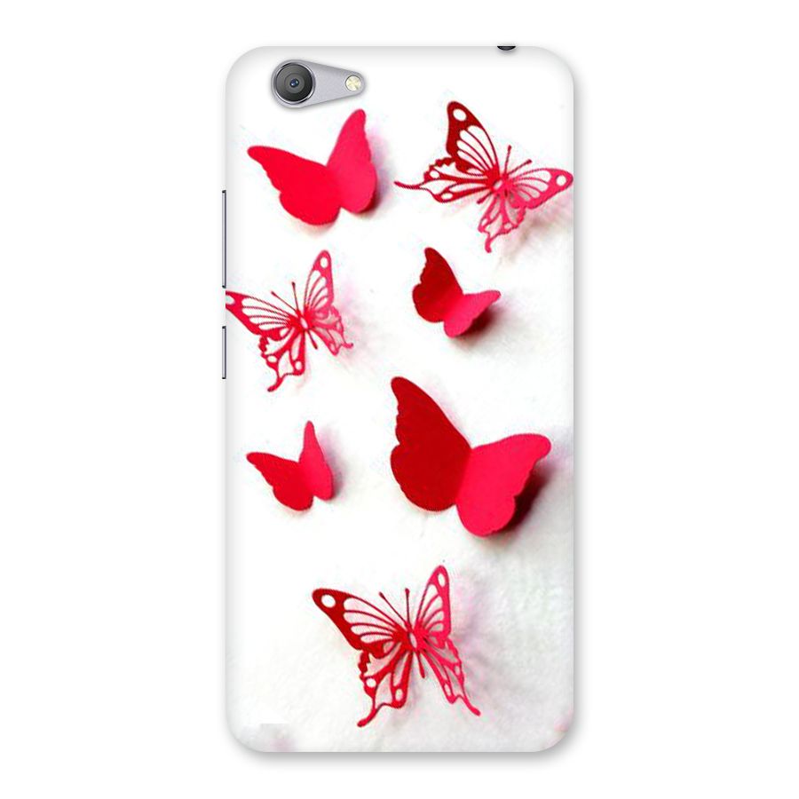 Red Butterflies Back Case for Vivo Y53