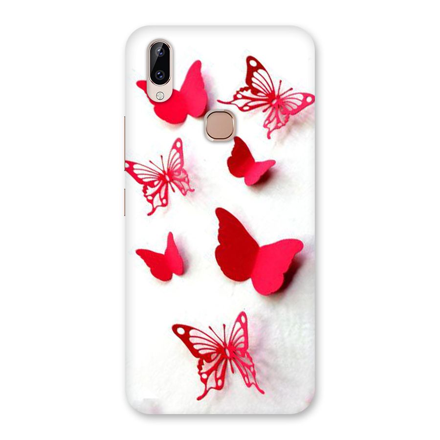 Red Butterflies Back Case for Vivo Y83 Pro