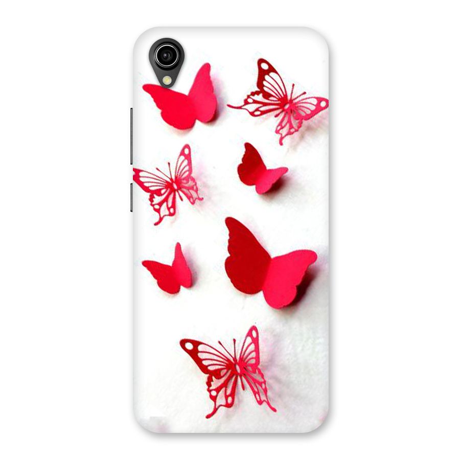Red Butterflies Back Case for Vivo Y90