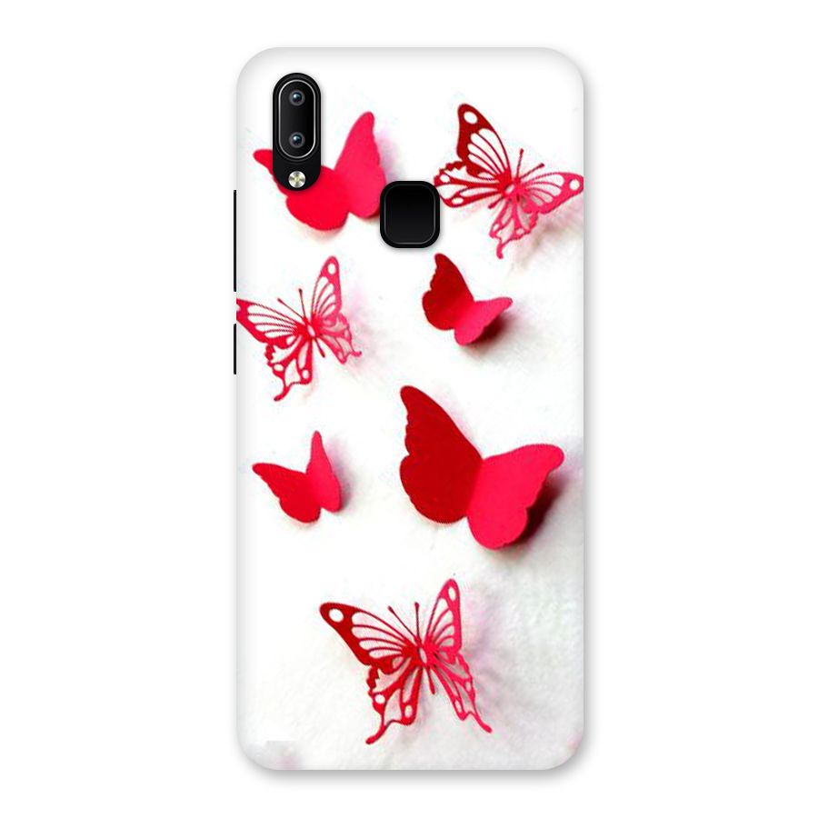 Red Butterflies Back Case for Vivo Y95