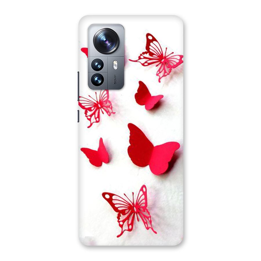Red Butterflies Back Case for Xiaomi 12 Pro