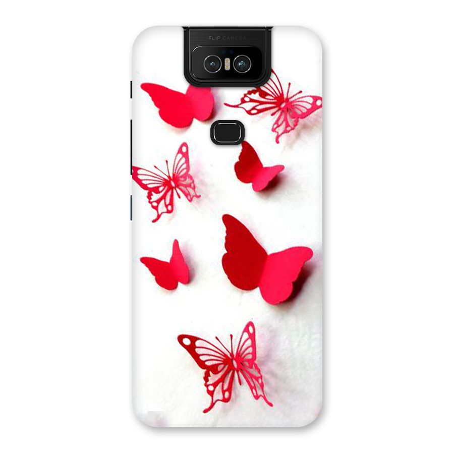 Red Butterflies Back Case for Zenfone 6z