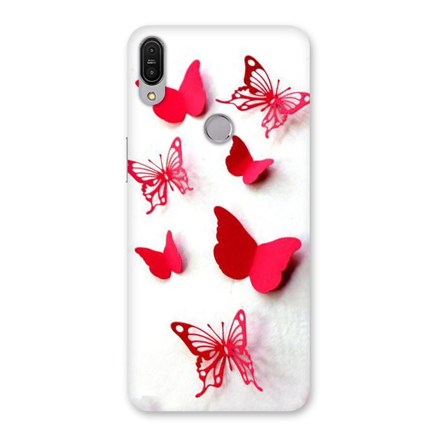 Red Butterflies Back Case for Zenfone Max Pro M1