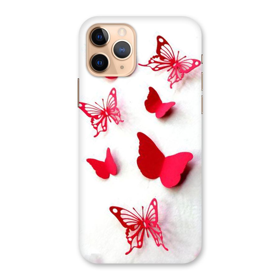 Red Butterflies Back Case for iPhone 11 Pro