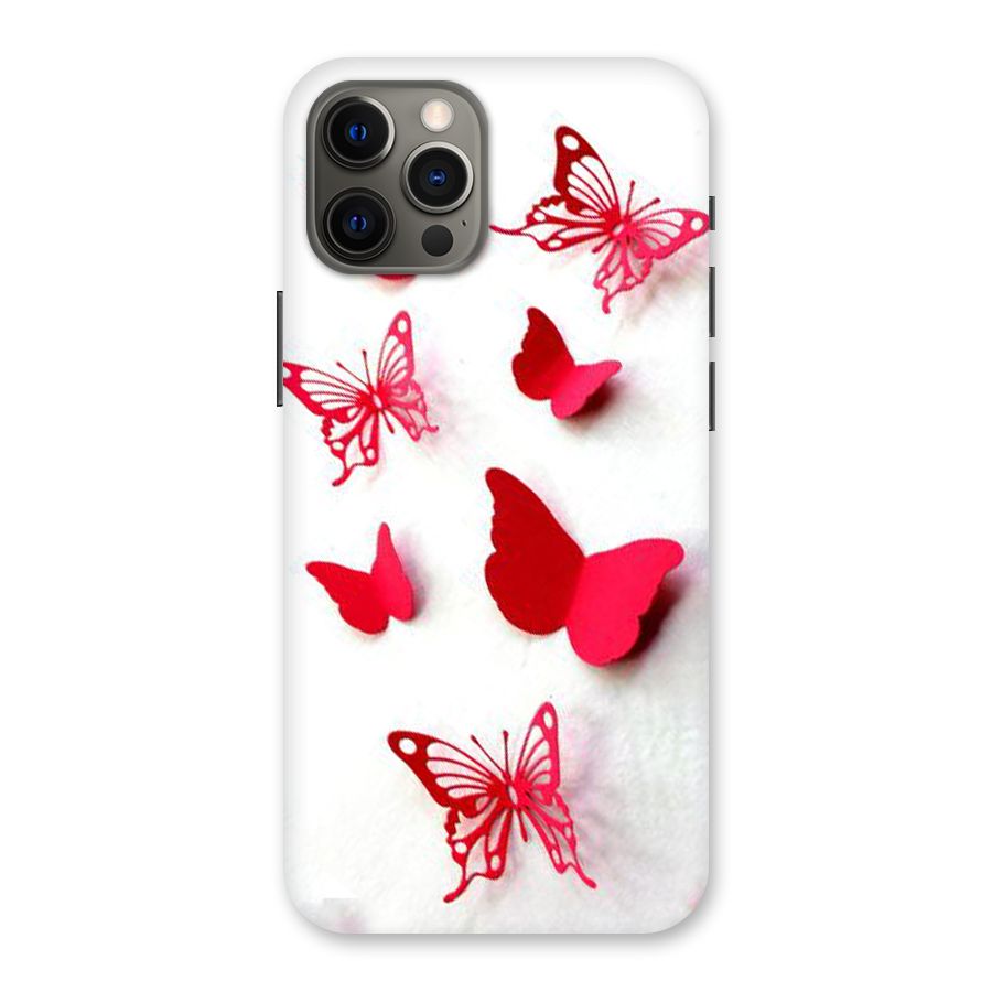 Red Butterflies Back Case for iPhone 12 Pro Max